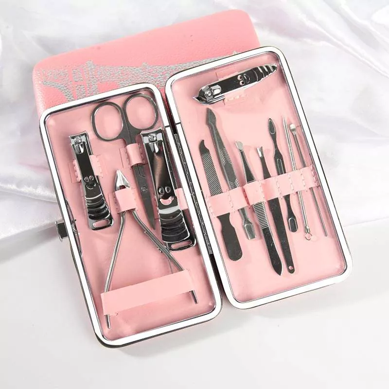 12pcs kuko cutter set na may pu bag