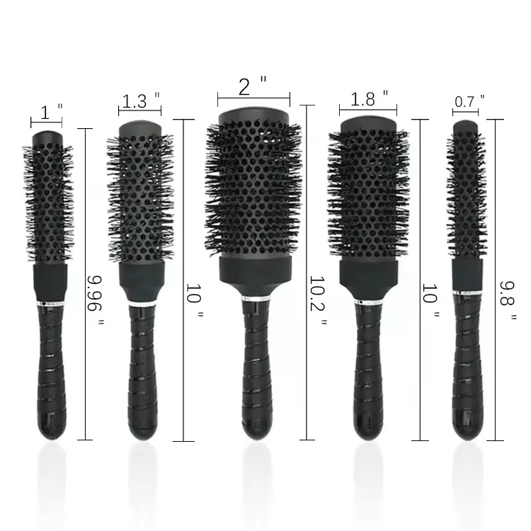 Ano ang mga pakinabang ng paggamit ng de-kalidad na dagta o mga plastik na materyales para sa set ng propesyonal na bilog na hair brush?