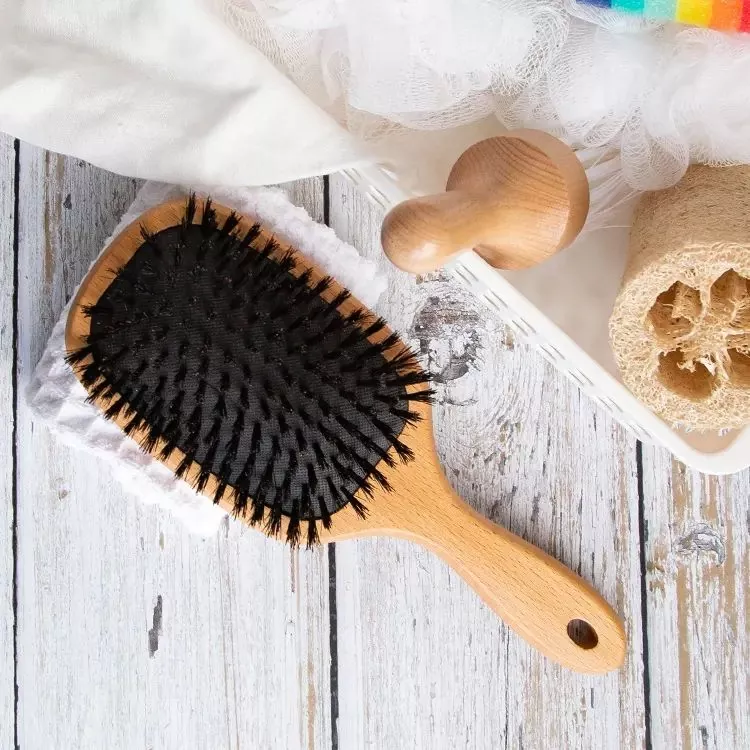 Wooden Paddle Hair Brush